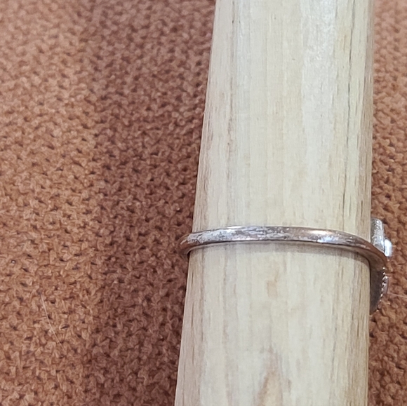 Delicate Sterling Silver Leaf Band Ring 925 - Picture 3 of 12